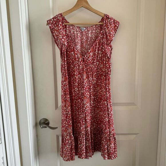 Rails Anika Dress Red Ditsy Floral - Picture 4 of 10